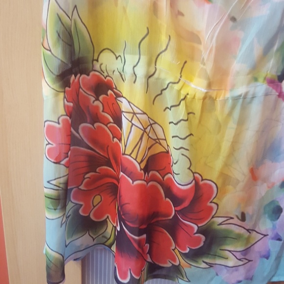 ED HARDY size S polyester draw string top - Picture 5 of 6